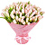 Букет из 101 розового тюльпана " Розовый океан"