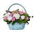 Букет сборный в корзине "Воскресное утро"