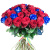 Букет из 35 синих и красных роз Букет из 35 синих и красных роз