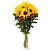 Букет из подсолнуха и гиперикума
