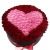 Сердце из 101 красной и розовой розы в коробке Сердце из 101 красной и розовой розы в коробке