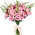Букет из 19 розовых эустом