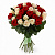 Букет из 51 красной и белой розы