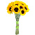 Букет из 15 подсолнухов
