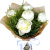 Букет из белых пионов с зеленью Букет из белых пионов с зеленью