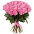 Букет из 75 розовых роз
